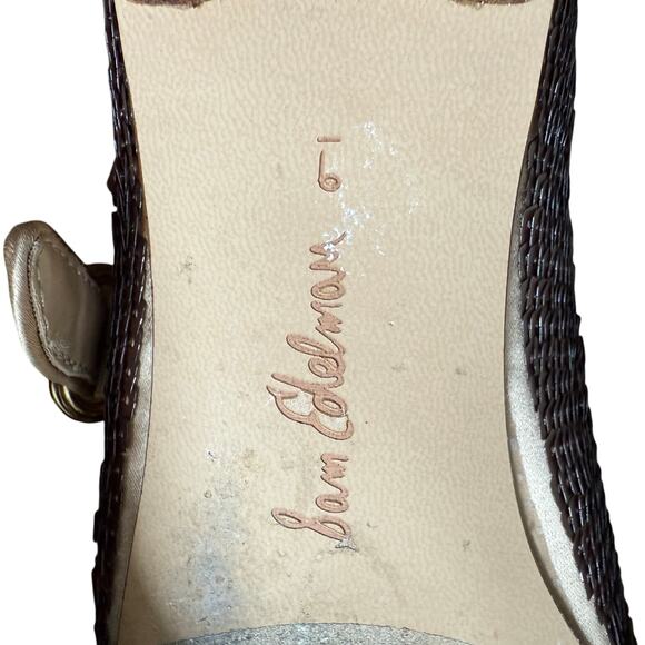 Sam Edelman Michaela Glamour Mary Jane Flat Women's Size 9 Sequin Gold Holidays - Picture 7 of 8